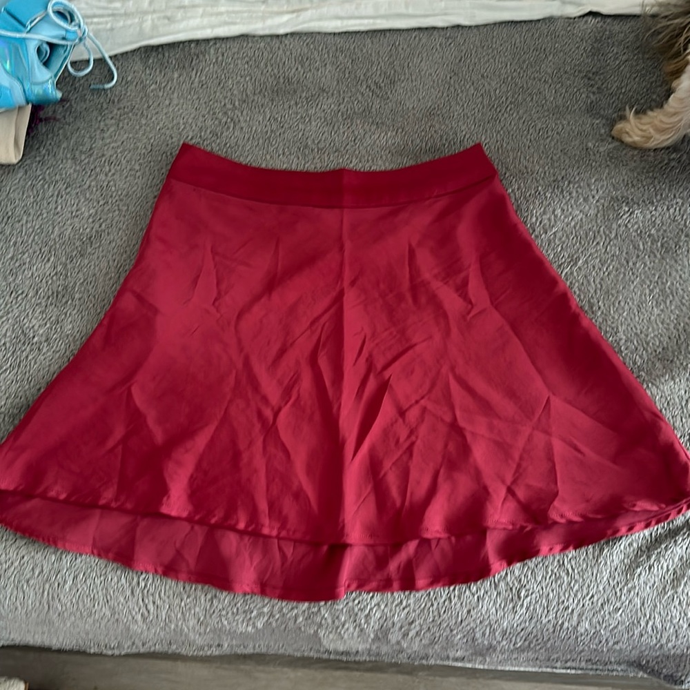 Free People flowy silk skirt